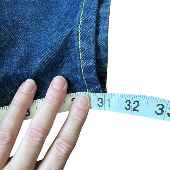 NEW Ganni Angi Wide Leg Cargo Jeans Rinse Denim - Picture 13 of 13